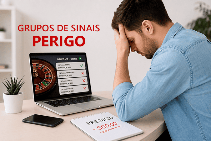 Capa do post: Porque os Grupos de Sinais para Roleta Sempre Quebram Jogadores