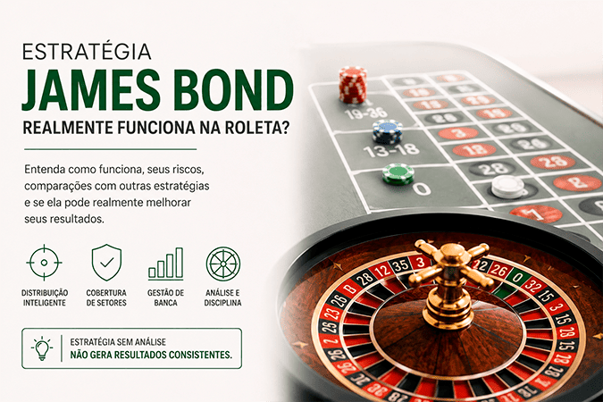 Capa do post: A Estratégia James Bond Realmente Funciona na Roleta?