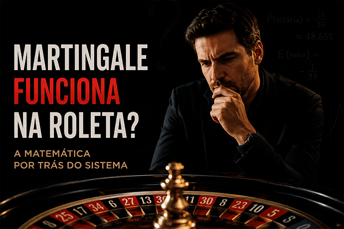 Capa do post: Martingale Funciona na Roleta? A Matemática Por Trás do Sistema