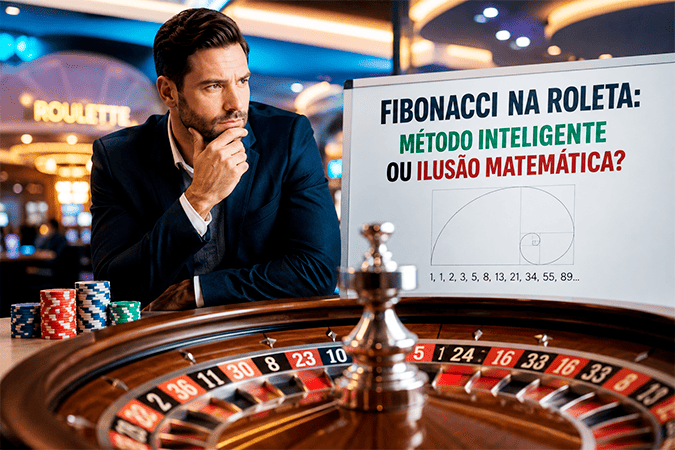 Capa do post: Fibonacci na Roleta: Método Inteligente ou Ilusão Matemática?