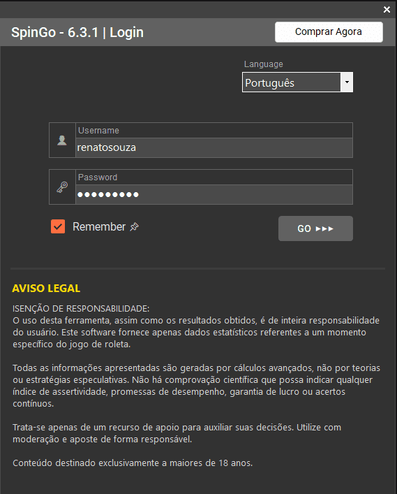 Login Screen